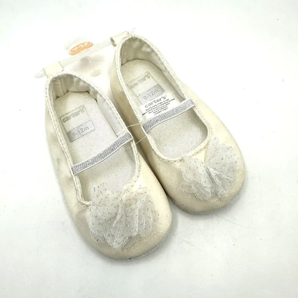 Carters 9-12 Month Formal Dress Soft Shoes -NEW